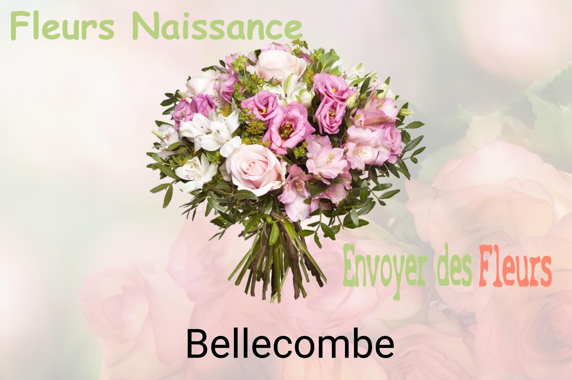 Bouquet de fleurs de naissance livré à Bellecombe